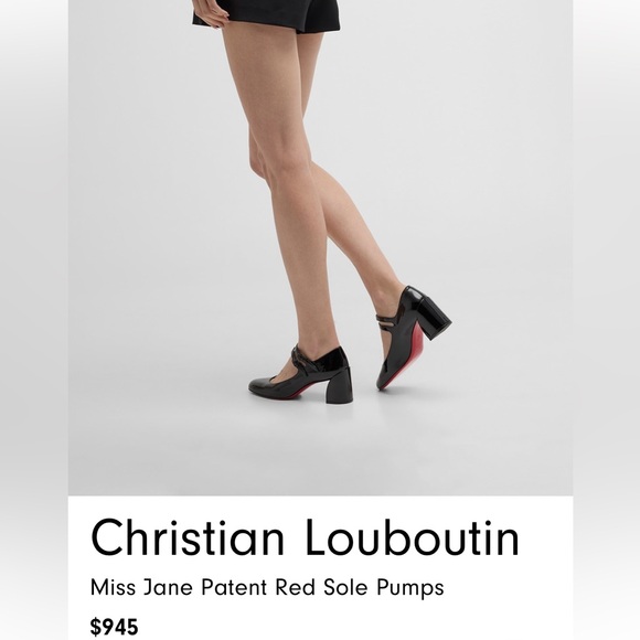 Christian Louboutin Miss Black Jane Patent Leather Red Sole Pumps.  Size 38.5 - Picture 13 of 13